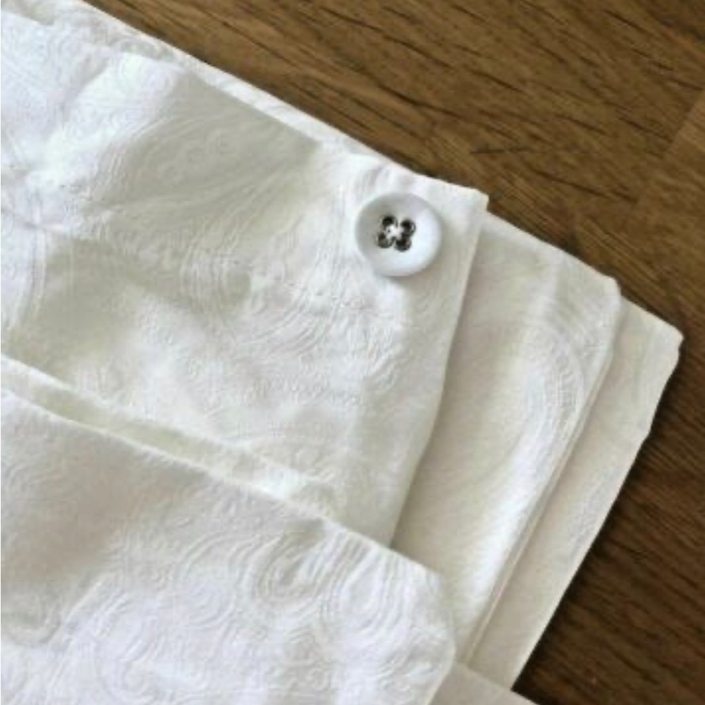Ikea DVARGRUTA King Duvet cover set White Jacquard DVÄRGRUTA 100% Cotton 600 TC